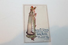 Vintage VERTICAL FEED Sewing Machine 1800's Victorian Trade Card 
