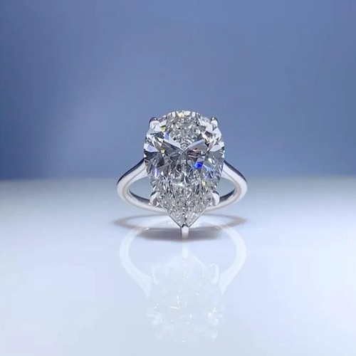Bague solitaire diamant blanc