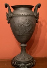 Antique Vintage Paris France  11.8”h X 5”w Bronze Finish Urn Marked Paris France