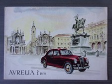 LANCIA AURELIA Series Two 2 orig 1954 Sales Brochure - It/Fr/Eng Text
