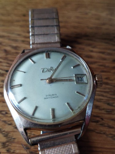 Montre vintage difor rubis - montre,