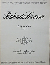 PRESS AD 1925 AUTOMOBILES PANHARD & LEVASSOR WOODWORKING MACHINERY ENGINES