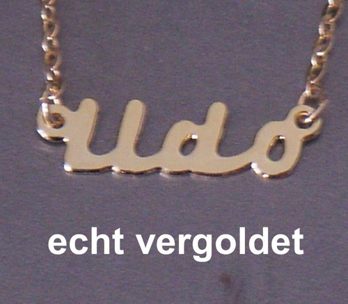 Collier prénom udo or - collier,