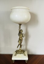  Lampe vintage statue femme en