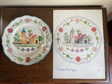 huile sur assiette J.B Maurice