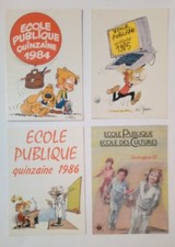 4 carte postale École