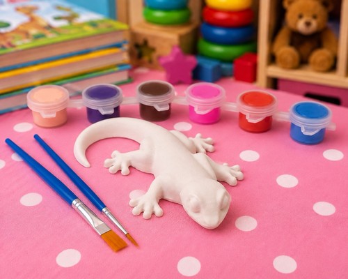 Paint your own gecko - gecko, kit