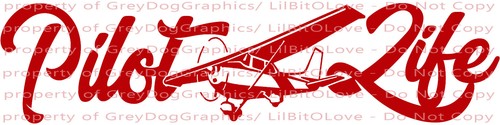 Pilot life vinyl decal cessna - life,