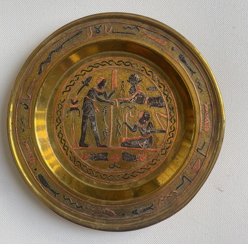 Assiette décorative bronze - assiette,