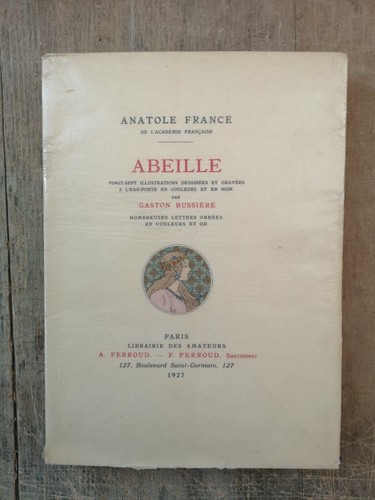Anatole france abeille sur - france,