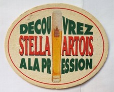 SOUS BOCK STELLA  ARTOIS A LA PRESSION  TBE N°2