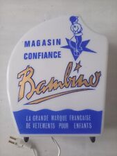 BAMBINO light sign vintage store clothing children old decoration 