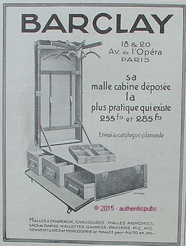 Publicite barclay malle - publicite,
