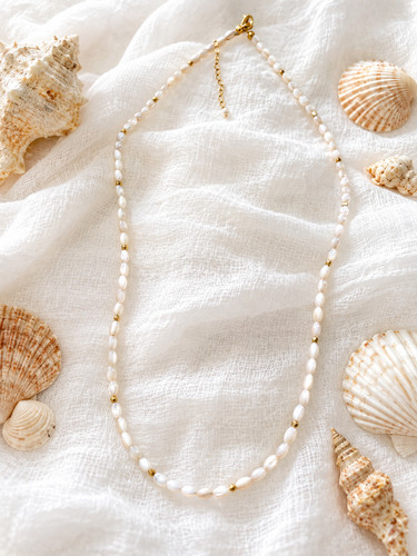 Collier perles nacre et - collier, en