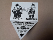 Carton d'invitation sérigraphié dédicace René Hausman Marc Hardy Bédérapage 1988