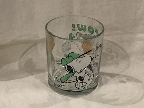 Verre publicitaire snoopy - verre,
