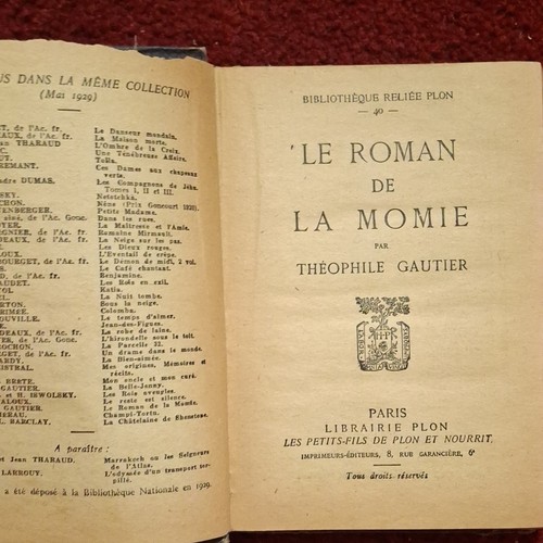 Théophile gautier roman de - le,
