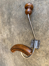 Porte manteau mural en bois et métal