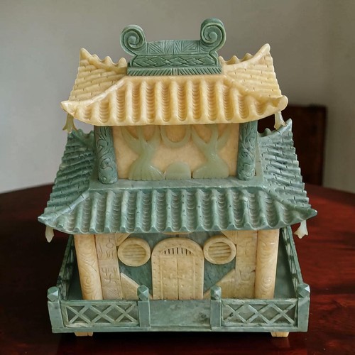 Temple pagode chinois sculpté - temple,