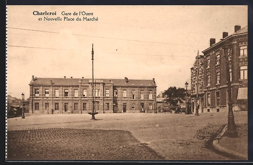 Cpa charleroi gare - charleroi,, de