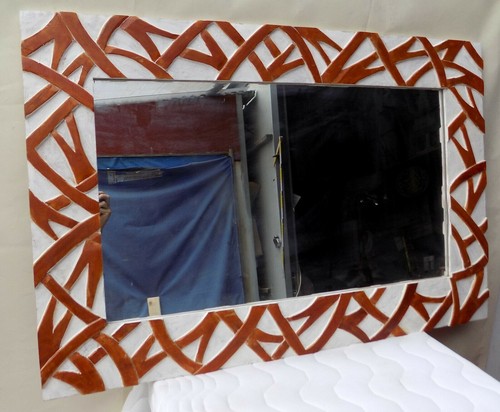 Miroir bois incrusté - en,