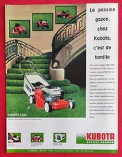 Press advertisement: Lawn mower KUBOTA Espace Jardin 1989