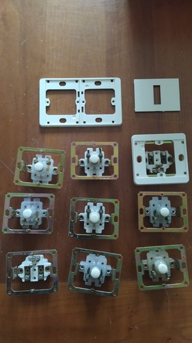 Lot prise interrupteur plaque - lot,