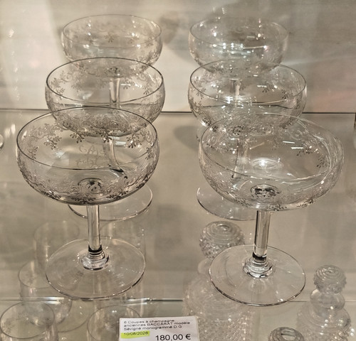 Coupes champagne anciennes - champagne,