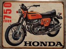 plaque métal vintage Honda