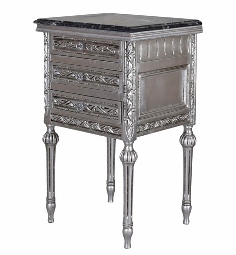 Table nuit baroque argent - nuit,