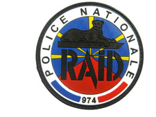 ECUSSON PVC COLLECTION P.N RAID 974 DE LA REUNION SCRATCH AU DOS 90MM