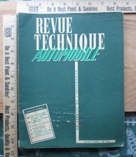 revue technique automobile aout 1955 in French