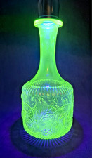 Yellow Uraline Glass Vial Bottle (Without Cap) Foliage Decor