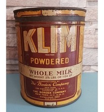 Boîte en métal vide - Lait