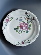 Assiette Faïence De Lunéville ?  Aprey ? Strasbourg XVIII ème Faïence De L'est 