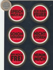 AUTOCOLLANTS . Cigarettes. LUCKY STRIKE. Planche de 6