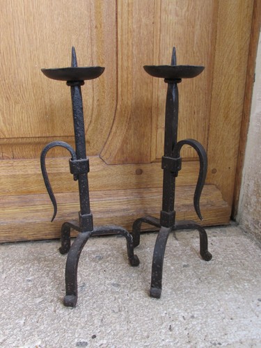 Paire bougeoirs chandeliers - de,