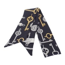 TIFFANY&Co.  foulard noir soie femme