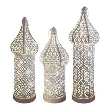 Lanterne Marocaine Décoration Murale Atmosphère Lampe de Bureau en Fer pour