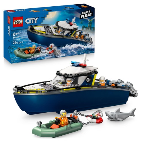 Lego city police boat chase - city,