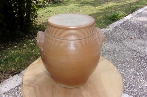 Ancien petit pot grès - en,