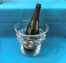 Crystal champagne bucket signed DAUM FRANCE model SORCY 20 cm VGC no glass