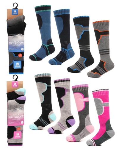 Enfants chaussettes ski - chaussettes,