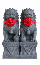 Paire de statues chinoises en