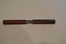 ANCIEN COUTEAU FOURCHETTE VOYAGE OFFICIER MILITAIRE PARIS BOIS PALISSANDRE 