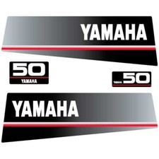 Stickers autocollants de remplacement Yamaha 50cv / 50 – moteur hors-bord