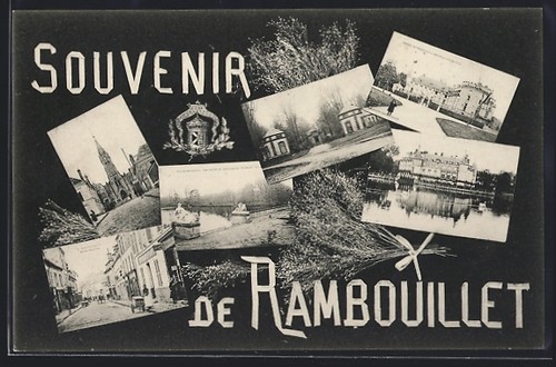 Cpa rambouillet souvenir avec - cpa,
