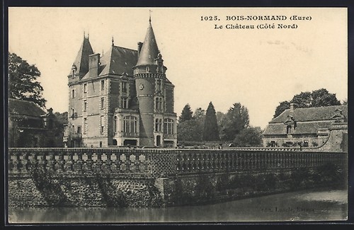 Cpa bois normand château - bois-normand,, le