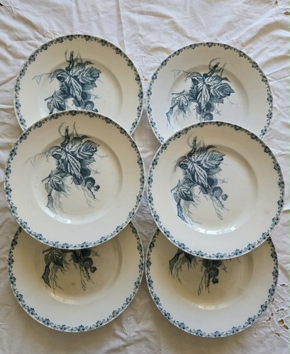 Anciennes assiettes plates - assiettes,