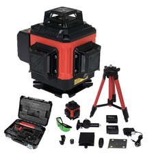 Laser à lignes croisées 4D à 16 lignes 360° vert jusqu'à 25 m, avec plateforme